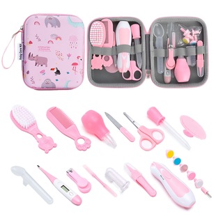 Maternity and Baby Supplies, Kidsren's Baby Nail Clippers, 20-Piece Set, Comb, Scissors, Care Tools, Eva Bag Care Set