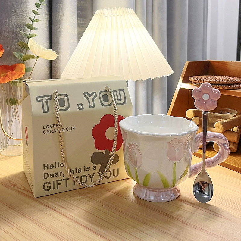 High quality ceramic wineglass, Birthday gift