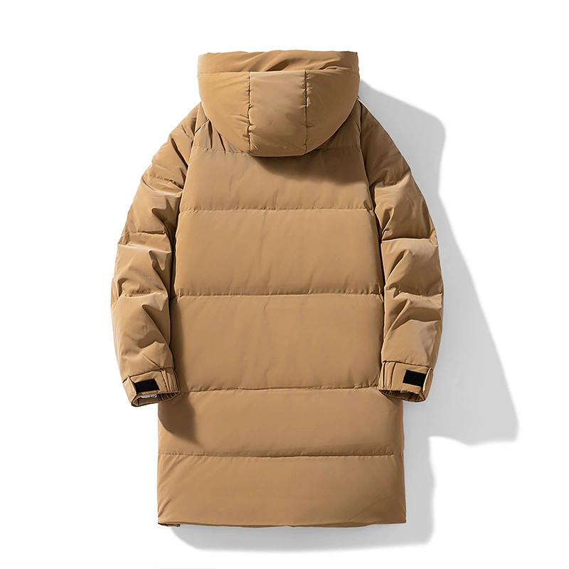 Velvet down jacket, keep warm windproof coat with hood, oversize, duck down