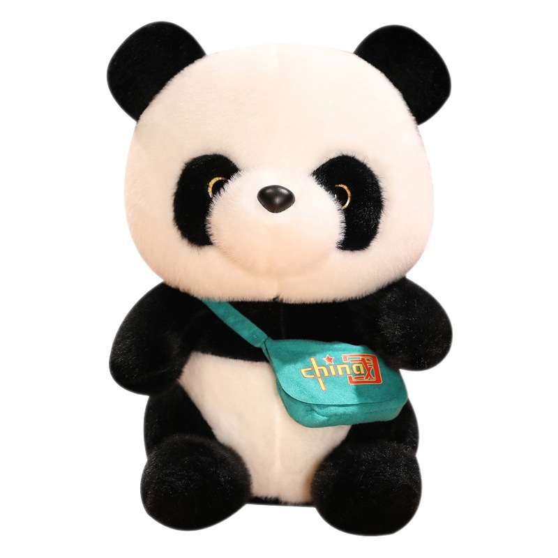 Chino Panda de peluche muñeca de juguete tesoro nacional mochila Panda muñeca niños Regalo de Cumpleaños hembra