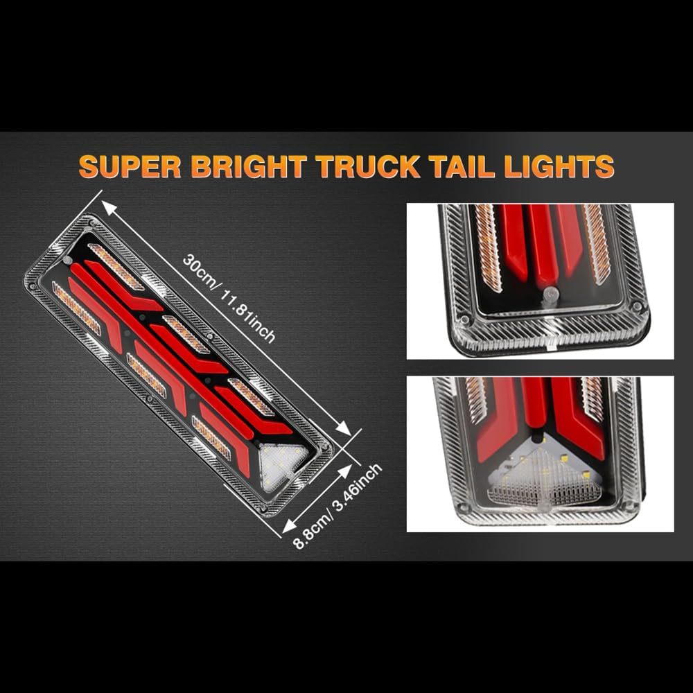 Cross-Border Foreign Trade Led Truck Tail Light 131 Type Rear Tail Light Tricycle Reversing Light 24V Truck Brake Light