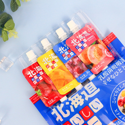 Hong Kong Super Friendly Flavored Jelly, Hakodate Yogurt Sucking Jelly 480g, Popular Summer Children Jelly Snacks Wholesale