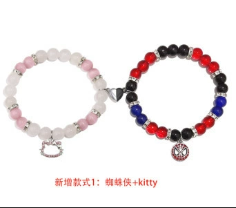 Pink Kitty+Red Spiderman Bracelet
