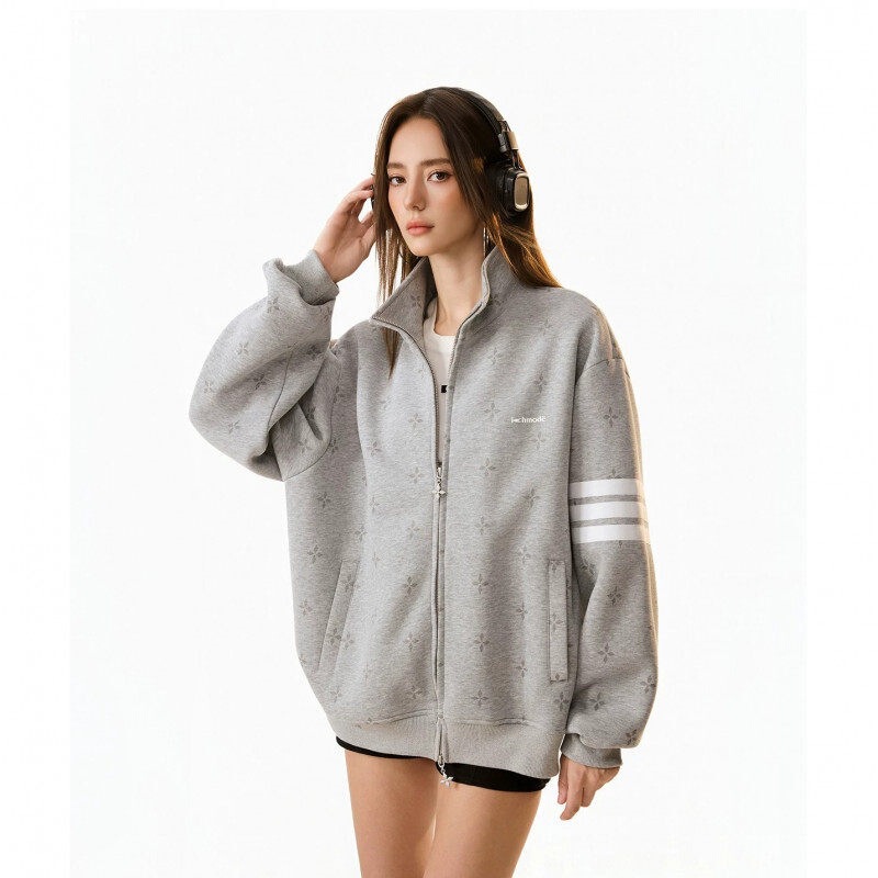 SLECCTER American-style trendy starry sky stand-up collar jacket, couple's cardigan, men's 2026 new top coat, women's jacket SLECCTER American-style trendy starry sky stand-up collar jacket, couple's cardigan, men's 2026 new top coat, women's jacket