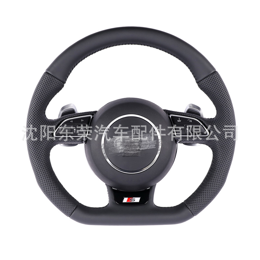 Suitable for Old Audi A4L A6L Q5 Q7 A3 Q3 A7 Modified New Sports Flat-Bottom Steering Wheel