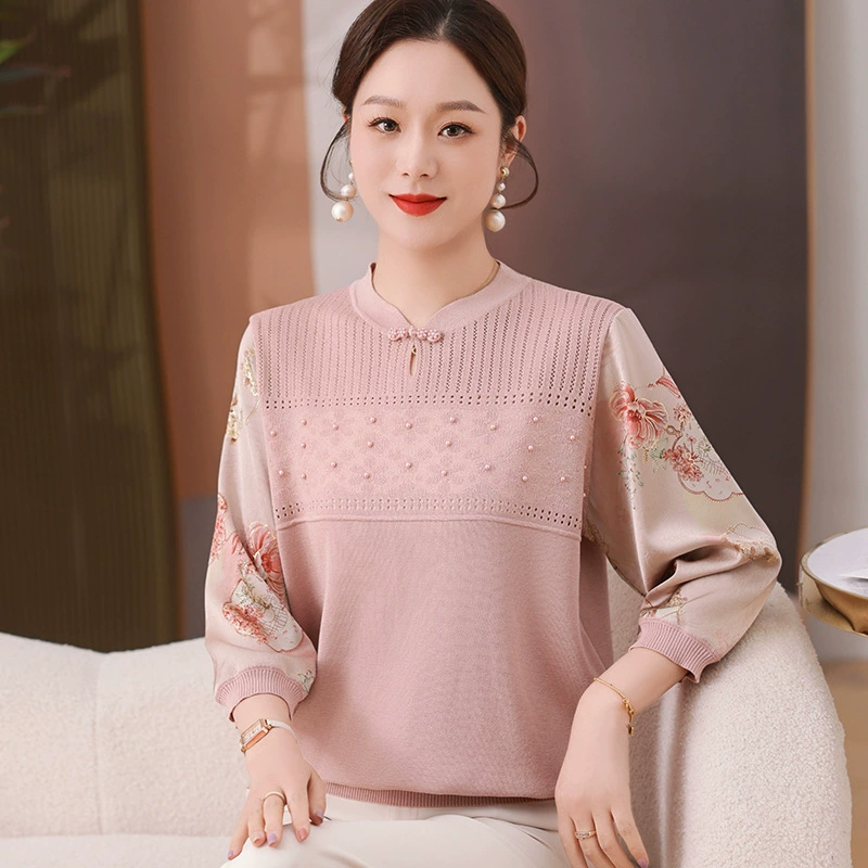 Новая мама весенний марлевый рукав футболка