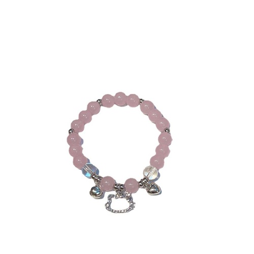 Korean style new cat's eye stone bracelet ins style simple rhinestone cat bracelet sweet and cute versatile bracelet bracelet
