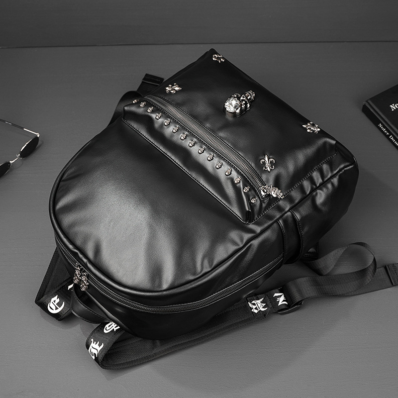 Zaino 2023 Zaino da esterno di grande capacità alla moda dei nuovi uomini Personalizzato Fantasma Testa Studente universitario Zaino Borsa per computer personalizzata_voghion.com