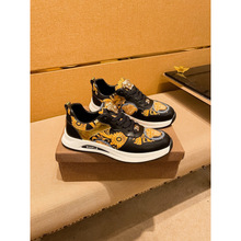 欧洲站潮牌男鞋新款男士人头印花板鞋休闲潮流厚底百搭透气运动鞋