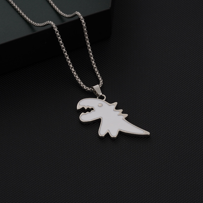 Dinosaur Titanium Steel Necklace For Men And Women Trendy Design_voghion.com