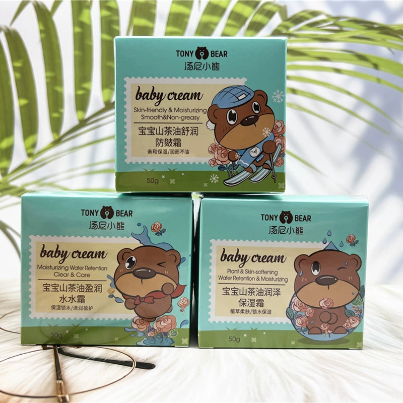 Tony Bear Baby Масло камелии Увлажняющий крем Восстанавливающий крем против обветривания Кристалл Увлажняющий водный крем Дети Беременные Женщины Дети