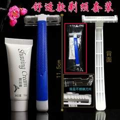 Factory Direct Supply Hotel Disposable Razor with Double or Triple Layer Stainless Steel Blades, in Gel Soft Film Packaging or Box Packaging