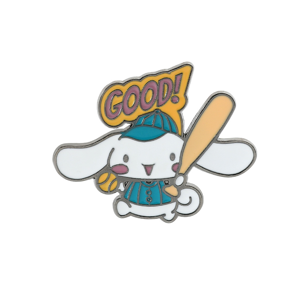 Venta caliente cien Sanrio serie de metal broche de dibujos animados coolomi Yugui perro KT gato todo-fósforo de moda insignia
