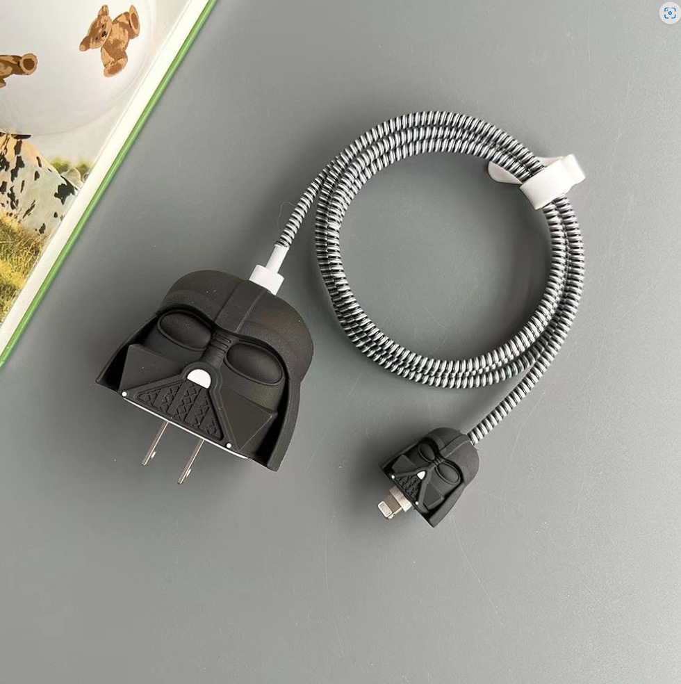 2023 nuevo cargador de dibujos animados cubierta protectora adecuada para Apple carga rápida cabeza 18/20W estándar europeo estándar americano aplicable