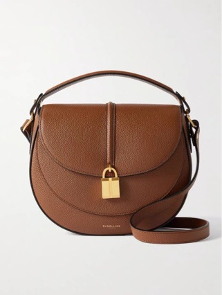 Women's Saddle Shoulder Bag Genuine Leather Chain Handbag_voghion.com