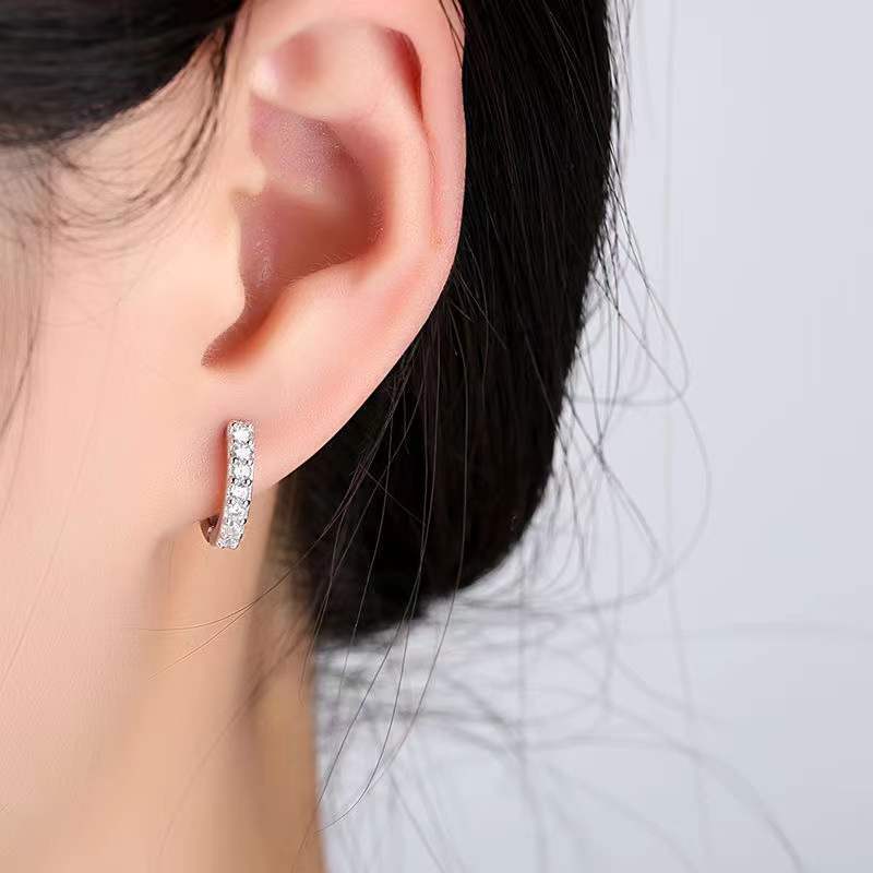 Set med tita-örhängen för män med stift och ringar_voghion.com