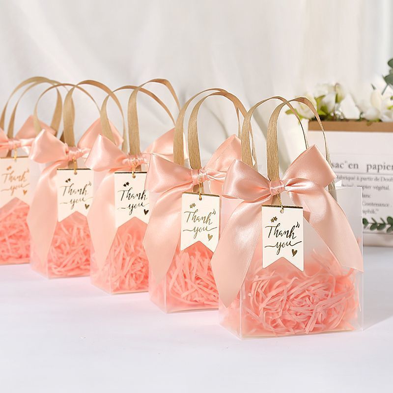 pp磨砂伴手礼袋子塑料透明圣诞节手提袋生日礼物包装袋婚庆礼品袋