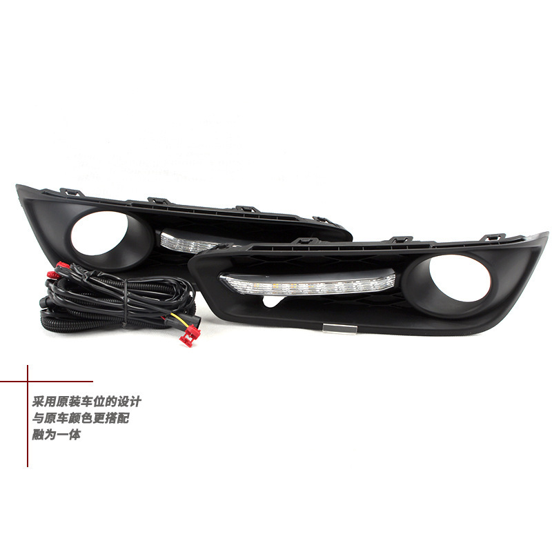 Aplicable a Honda 18 19 nuevo conjunto de lámpara de niebla frontal LED Lingpai, lámpara de barra frontal de lámpara diurna renovada original