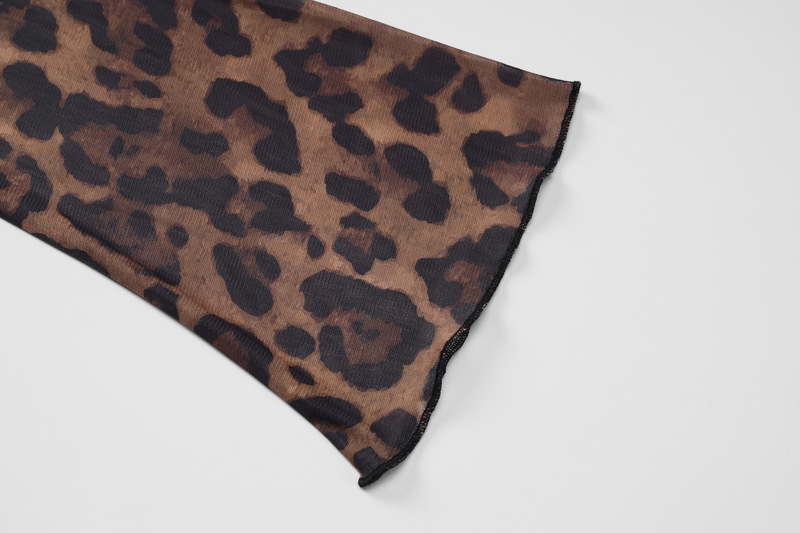 Women Clothing Summer Printed Sexy Mesh Lace Cardigan T Shirt