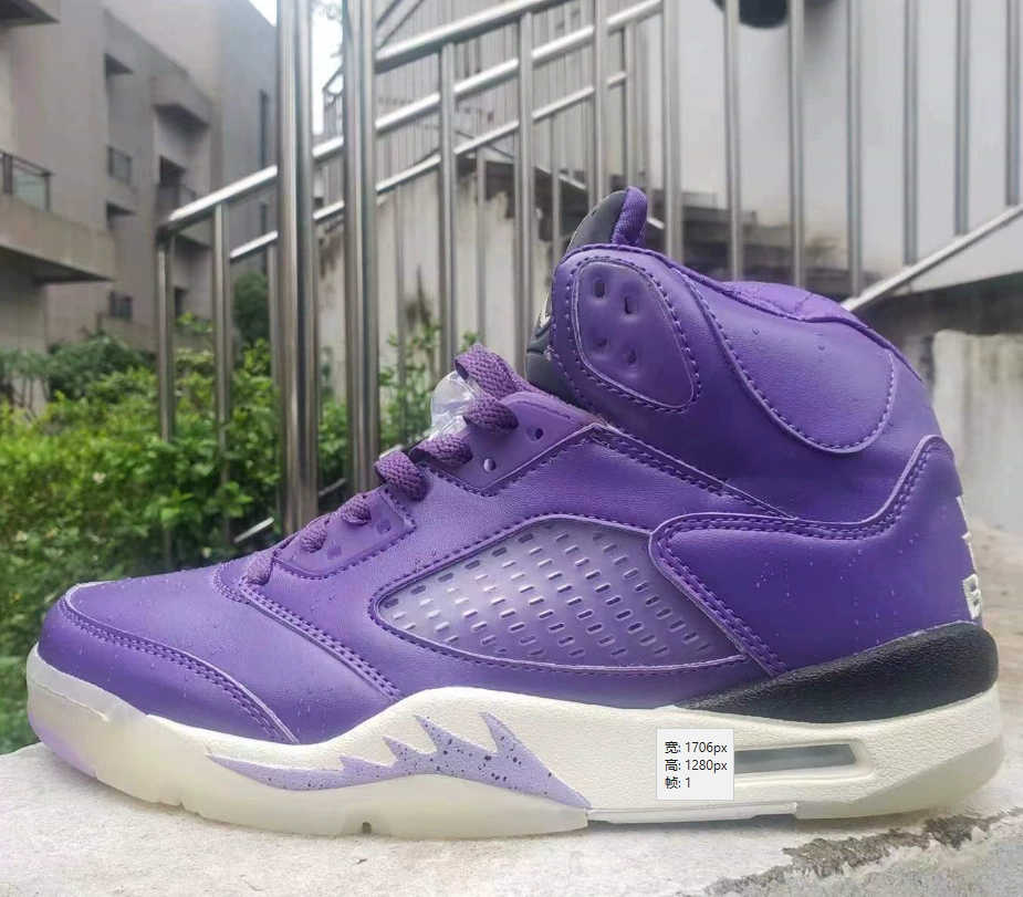 Putian Shoes AJ5 Cross -border International Flight White Orange Rabbit Alaries White Blue Bulls Oli Red Yellow Duck 5 basketball shoes
