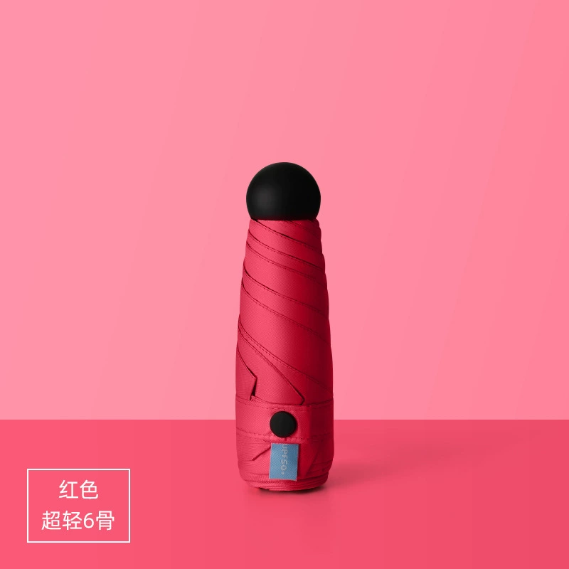 Umbrella, small capsule solar-powered, sun protection, UF-protection