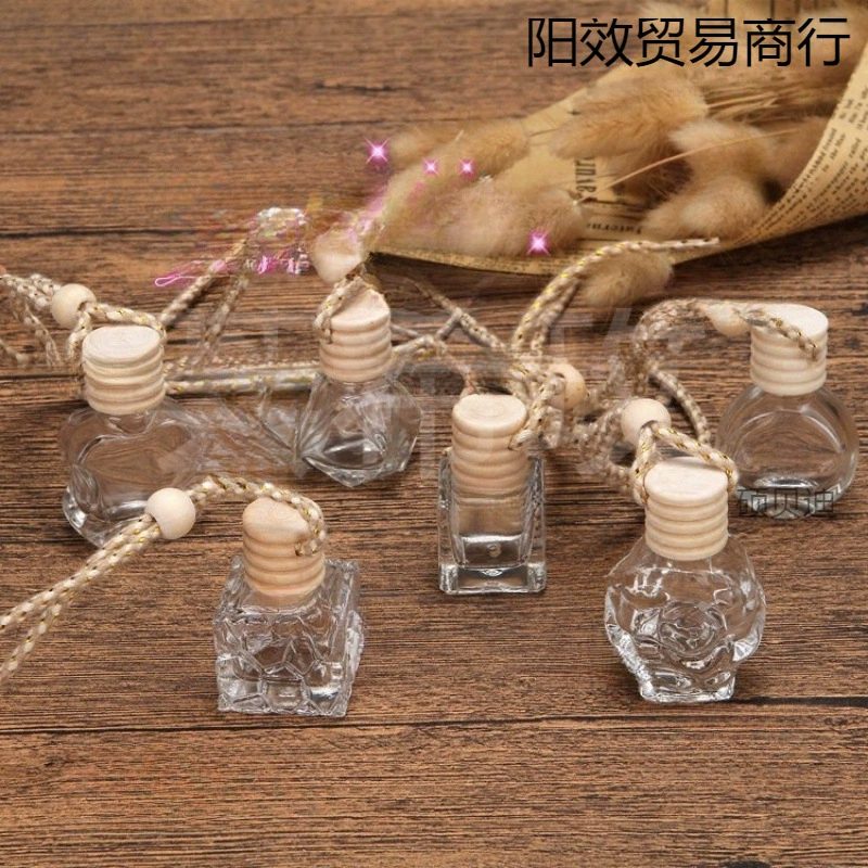 8 мл 10 мл автомобильный парфюмерный флакон-кулон, креативный стильный подвесной элемент для зеркала заднего вида, пустой флакон для эфирных масел, декор для автомобиля