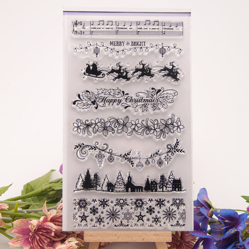 DIY Journal album Diary stamp finished product stamp stamp transparent seal T1341 Christmas DIY Journal album Diary stamp finished product stamp stamp transparent seal T1341 Christmas
