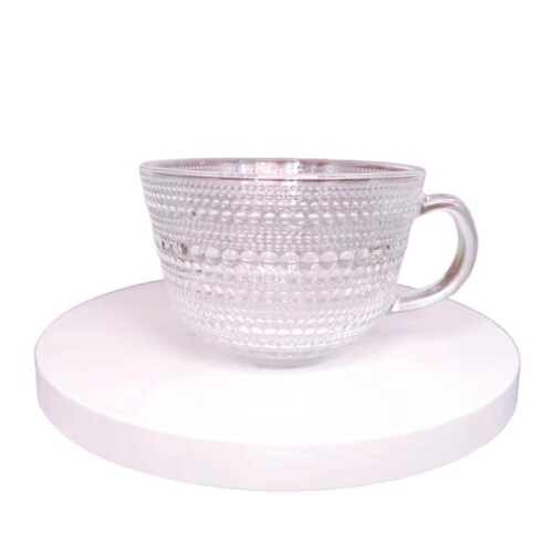 Wholesale breakfast milk glass water cup with high-end aesthetic, heat-resistant glass cup, oat coffee measuring cup for customization