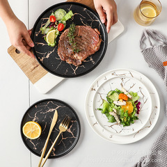 ステーキ皿大理石陶磁器洋食皿ホテルレストラン専用皿ステーキ皿サイドピザ皿卸売り