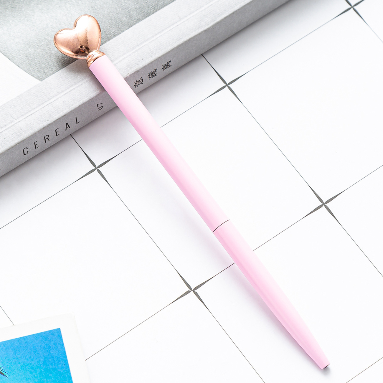 Amor en forma de bolígrafo al por mayor bolígrafo de metal creativo regalo publicitario impresión LOGO amor bolígrafo