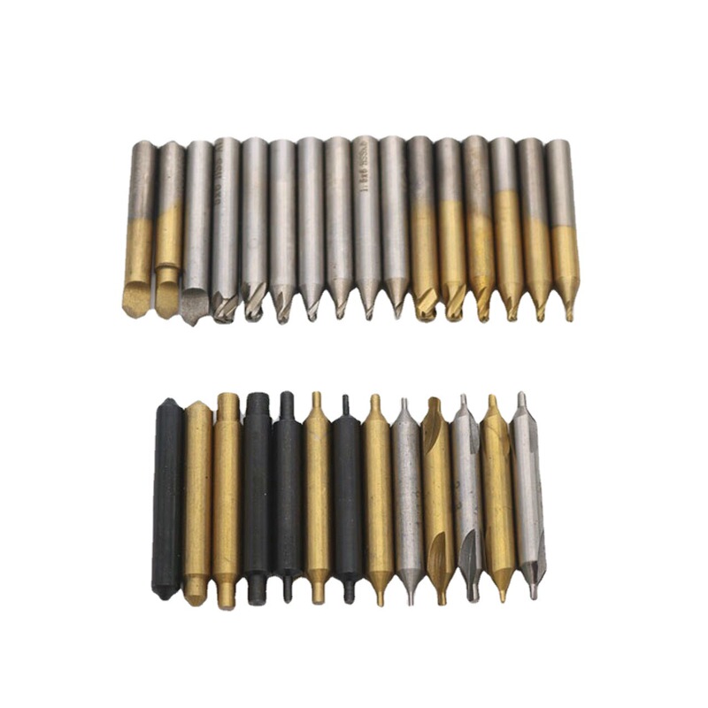 Fugong Defu Blonde Titanium Plated White Steel Milling Cutter Drill Bit Key Machine Accessories