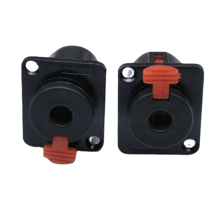 新款立体声大三芯6.35mm母头带锁定6.5母座 音频插座 话筒插座