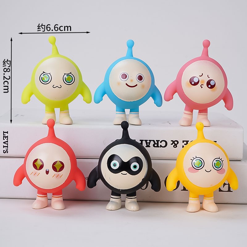 비닐 대형 에그맨 파티 6팩