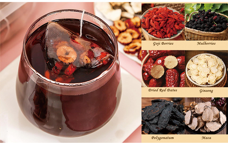 Ginseng Five Treasure Tea Ren Shen Wu Bao Cha 5g x 20 Bags Sugar-Free Herbal Tea Blend quality and texture