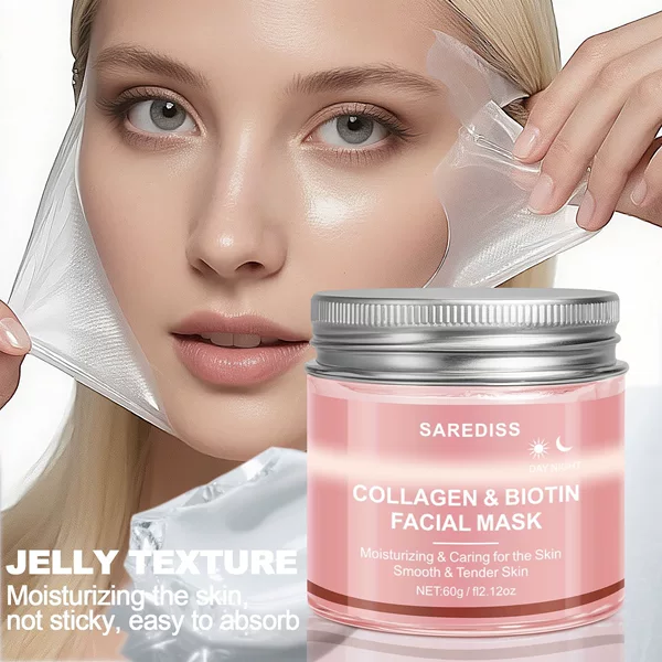 Cross-Border Foreign Trade Peel-Off Facial Mask in Stock with Full English Packaging, Collagen Moisturizing, Hydrating, Firming, and Skin-Nourishing with Scraper