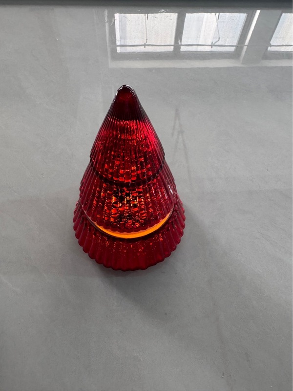 クリスマスツリーLED電子リモコン付きワックスカップ|undefined