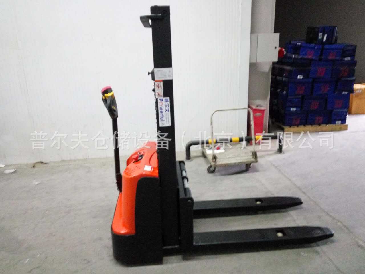 步行式全电动堆高车堆高机推高机叉车经济型液压叉车地牛托盘车