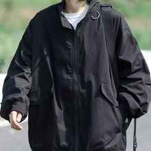 春秋新款日系cityboy飞行夹克男女宽松纯色立领棒球服工装外套潮