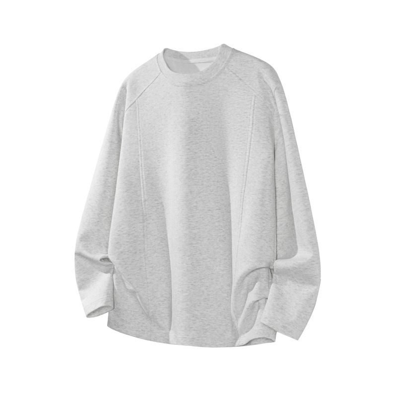 Trendy American-style Deconstructed Patchwork Long-sleeve T-shirt, Autumn Vintage Versatile Loose Casual Top_voghion.com