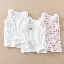 分儿童背心打底夏季T恤衫提花网眼棉薄棉出口日本厂家直销内衣女