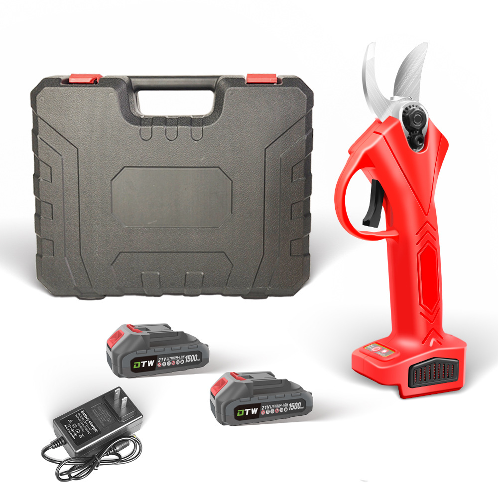 Tijeras de podar eléctricas sin escobillas tijeras de jardín de árboles frutales de litio eléctricas se centran en las ramas de frutas directas de fábrica al por mayor