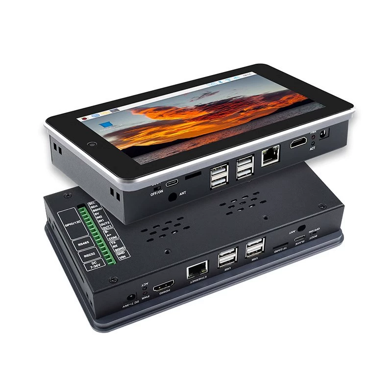 Плата расширения Raspberry Pi CM4 с алюминиевым корпусом/камера/комплект из одного корпуса с 7-дюймовым сенсорным экраном
