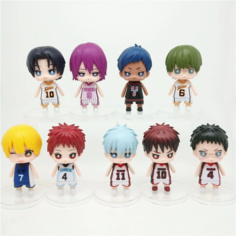 Q-версия офисная кукла по аниме "Kuroko's Basketball" — Куроко, Вулкан, Мидзума, Кисэ, Аобе, Аохара, модель-орнамент