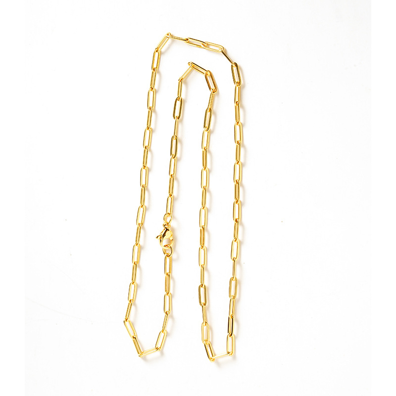 Vietnam Sha Jin no se desvanece durante mucho tiempo collar de anillo geométrico ligero de lujo cadena simple de verano mujeres moda temperamento alto sentido al por mayor