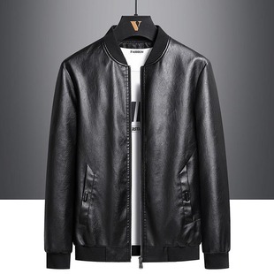 Cross-border M-8XL Men's Leather Jacket Jacket Men's Autumn and Winter New Men's Jacket Men's New plus size Loose Worker