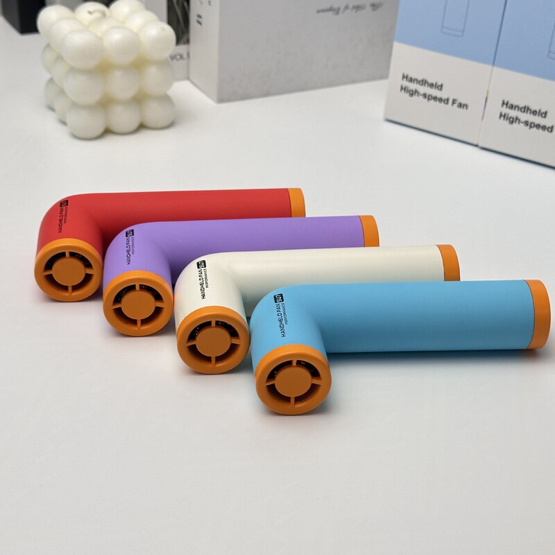 新しいハンドヘルド小型ファン、小型ポータブルミニ USB 充電ハンドヘルドストラップ化粧 4 つの速度調整強風|undefined