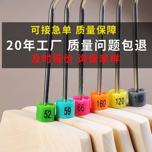 Customized Colorful Size Buckle Children's Clothing Pants Hanger Size Ring Clothing Factory Display Plastic Printed Double-Sided Support Small Orders