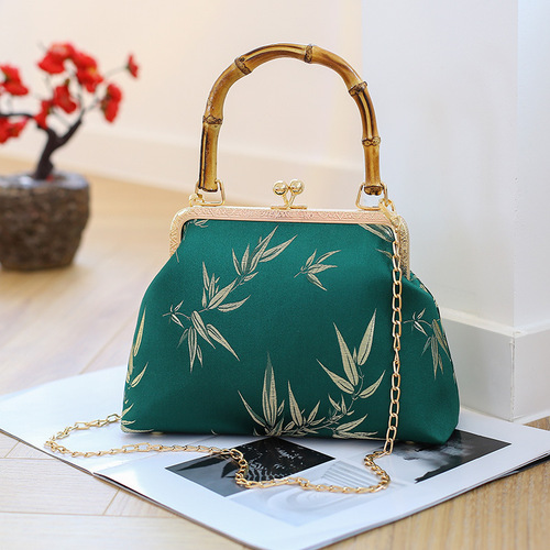 True bamboo hand finished national wind leisure fashion cheongsam bag , single shoulder his hand ku multi-purpose bag