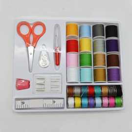 403缝纫线彩色缝纫机线缝衣线套装针线工具组合亚马逊针线盒家居