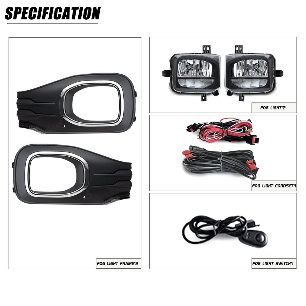 Aplicable a Volkswagen 20 / 21 / 22 año T-Cross conjunto de luz de niebla delantera luz de conducción diurna luz de barra delantera halógeno